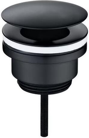 Wiesbaden Fonteinkraanset UniMatch | Opbouw | Koudwater kraan | Incl.Sifon en Afvoerplug | Laag model | 1-hendel | Rond | Mat Zwart - Foto 2