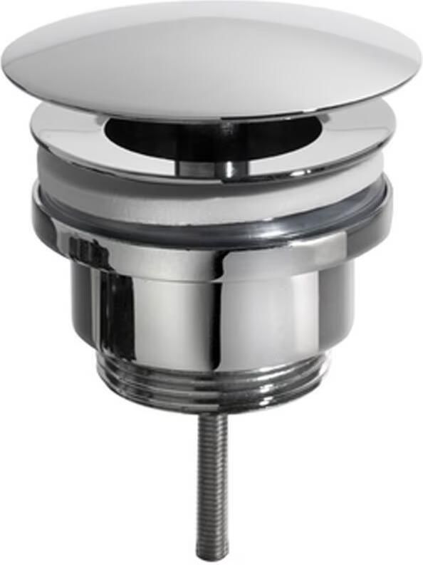Wiesbaden Fonteinkraanset UniMatch | Opbouw | Koudwater kraan | Incl.Sifon en Afvoerplug | Laag model | 1-hendel | Rond | Chroom