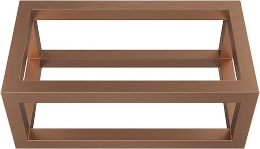 Wiesbaden Frame voor fontein Nick | Wandmontage | 39.5x15x21.5 cm | Vierkant | Geborsteld brons koper PVD - Foto 3