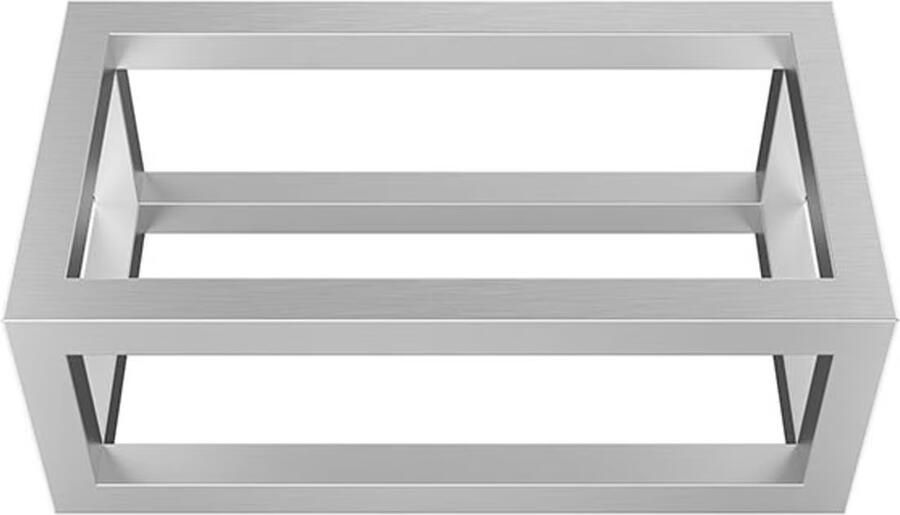 Wiesbaden Frame voor fontein Nick | Wandmontage | 39.5x15x21.5 cm | Vierkant | Rvs look - Foto 3