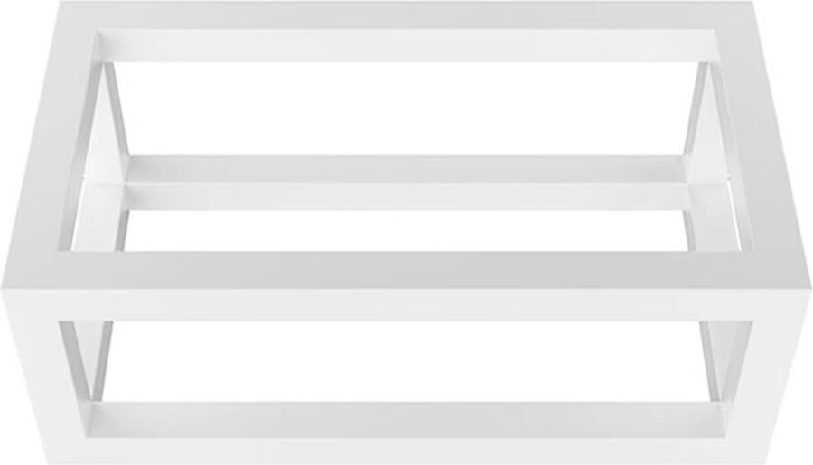 Wiesbaden Frame voor fontein Nick | Wandmontage | 39.5x15x21.5 cm | Vierkant | Wit mat - Foto 2