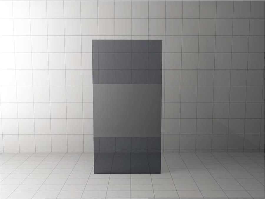 Wiesbaden Inloopdouche 110x200cm Antikalk Rook Mat Glas 8mm Veiligheidsglas Excl. Stabilisatiestang en Profielset - Foto 7