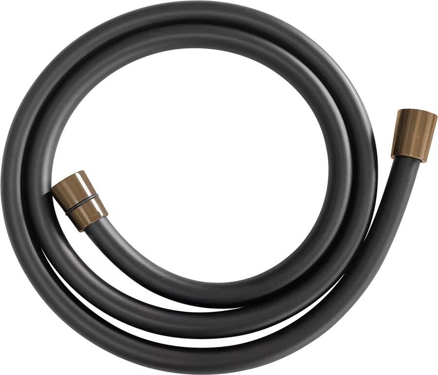 Wiesbaden Glijstang set UniMatch | 75 cm | Incl.Handdouche en Doucheslang | Messing | Rond | Brons koper mat zwart