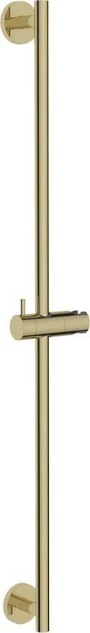 Wiesbaden Glijstang set UniMatch | 75 cm | Incl.Handdouche en Doucheslang | Messing | Rond | Geborsteld messing - Foto 3