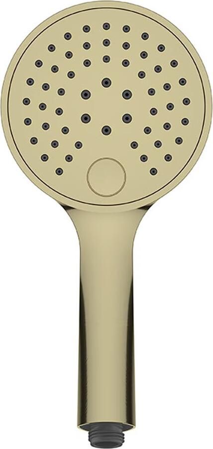 Wiesbaden Glijstang set UniMatch | 75 cm | Incl.Handdouche en Doucheslang | Messing | Rond | Geborsteld messing - Foto 2