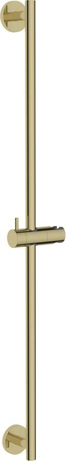 Wiesbaden Glijstang set UniMatch | 75 cm | Incl.Handdouche en Doucheslang | Messing | Rond | Geborsteld messing - Foto 3