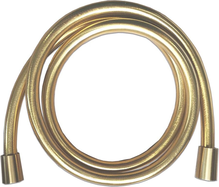 Wiesbaden Glijstang set UniMatch | 75 cm | Incl.Handdouche en Doucheslang | Messing | Rond | Geborsteld messing - Foto 2