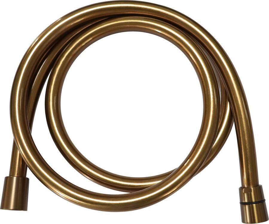 Wiesbaden Glijstang set UniMatch | 75 cm | Incl.Handdouche en Doucheslang | Messing | Rond | Geborsteld brons koper