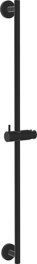 Wiesbaden Glijstang set UniMatch | 75 cm | Incl.Handdouche en Doucheslang | Messing | Rond | Mat zwart - Foto 3