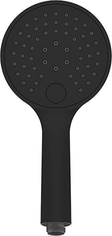 Wiesbaden Glijstang set UniMatch | 75 cm | Incl.Handdouche en Doucheslang | Messing | Rond | Mat zwart - Foto 2