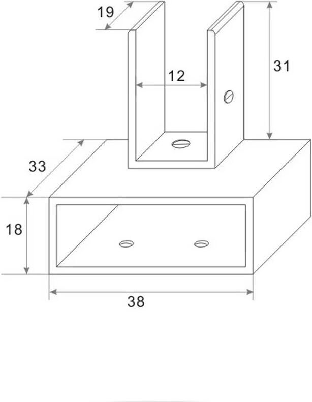 Wiesbaden haakse glaskoppeling draaibaar voor stabilisatiestang chroom - Foto 3
