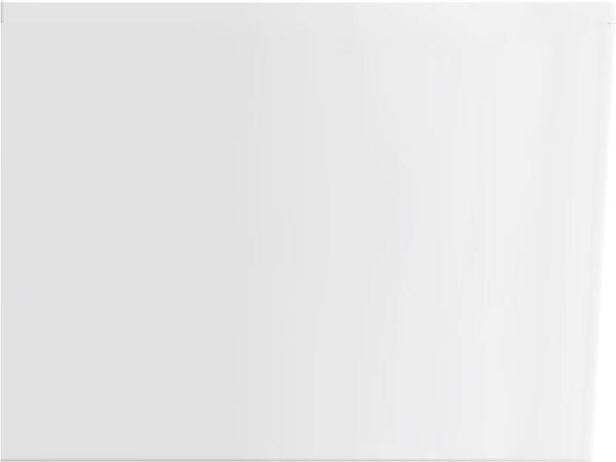 Wiesbaden Half-vrijstaand bad Zenn | 170x75 cm | Incl.Badafvoer | Acryl | Links | Glans wit