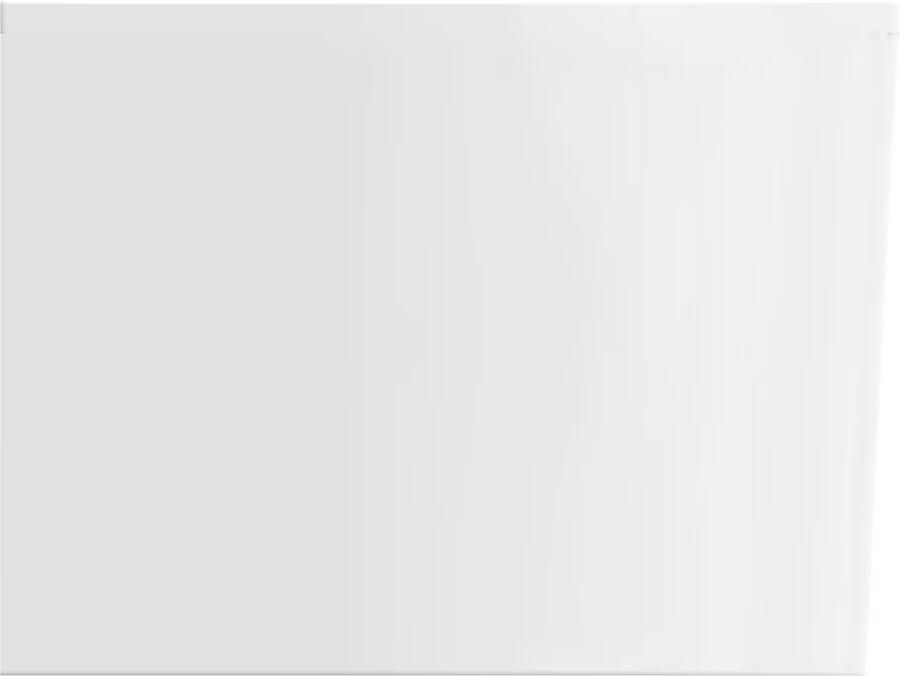 Wiesbaden Half-vrijstaand bad Zenn | 180x80 cm | Incl.Badafvoer | Acryl | Rechts | Mat wit