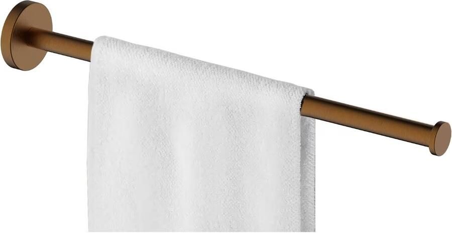 Wiesbaden Handdoek rek Alonzo | Wandmontage | 5.5 cm | Enkel |Geborsteld brons koper PVD - Foto 2