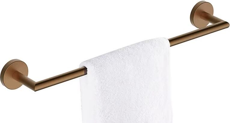 Wiesbaden Handdoek rek Alonzo | Wandmontage | 66.5 cm | Enkel | Geborsteld brons koper PVD - Foto 2