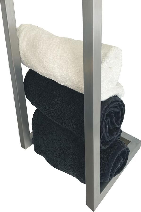 Wiesbaden Handdoek rek Loft | Wandmontage | 95 cm | Enkel | RVS