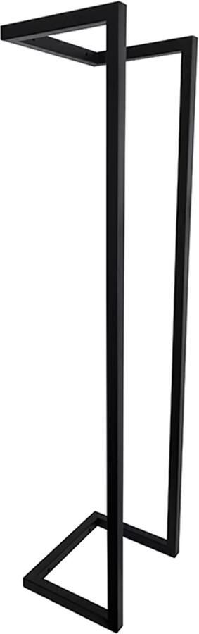 Wiesbaden Handdoek rek Loft | Wandmontage | 95 cm | Enkel | Zwart mat - Foto 2