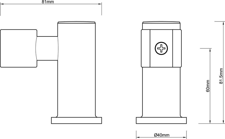 Wiesbaden Handdouchehouder UniMatch Essential | Messing | Rond |Geborsteld staal PVD