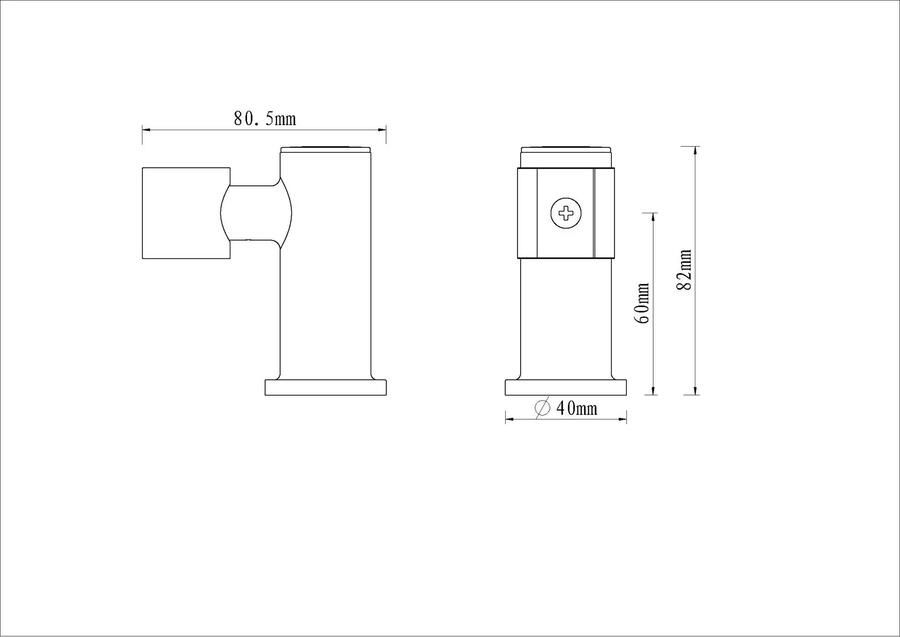 Wiesbaden Handdouchehouder UniMatch Essential | Messing | Rond | Gunmetal PVD