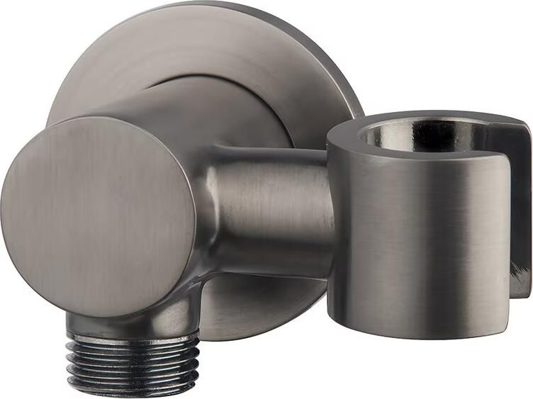 Wiesbaden Handdoucheset UniMatch | 1 Stand | Staafhanddouche | Rond | Gunmetal mat zwart - Foto 2