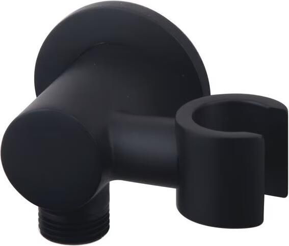 Wiesbaden Handdoucheset UniMatch | 3 Standen | Kantelbaar | Rond | Mat Zwart - Foto 2