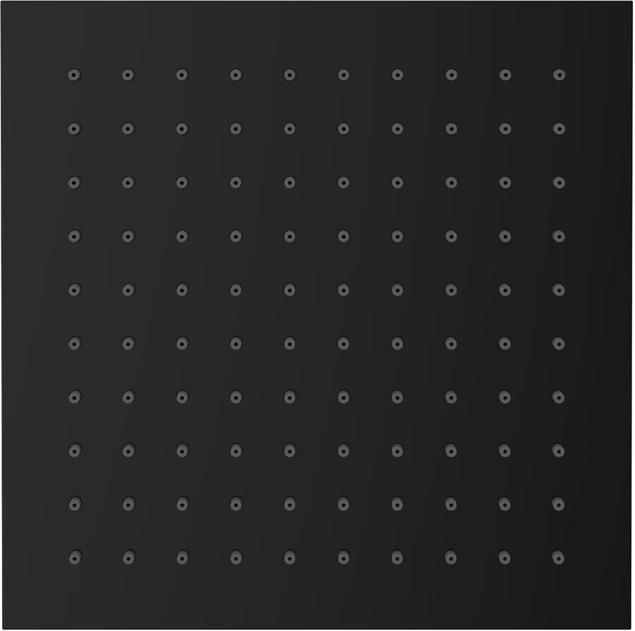 Wiesbaden Rombo luxe messing hoofddouche vierkant 300 x 8 mm mat zwart - Foto 2