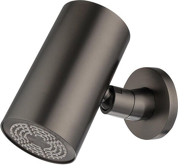 Wiesbaden Hoofddouche UniMatch | 8x15 cm | Rond | Gunmetal PVD - Foto 4