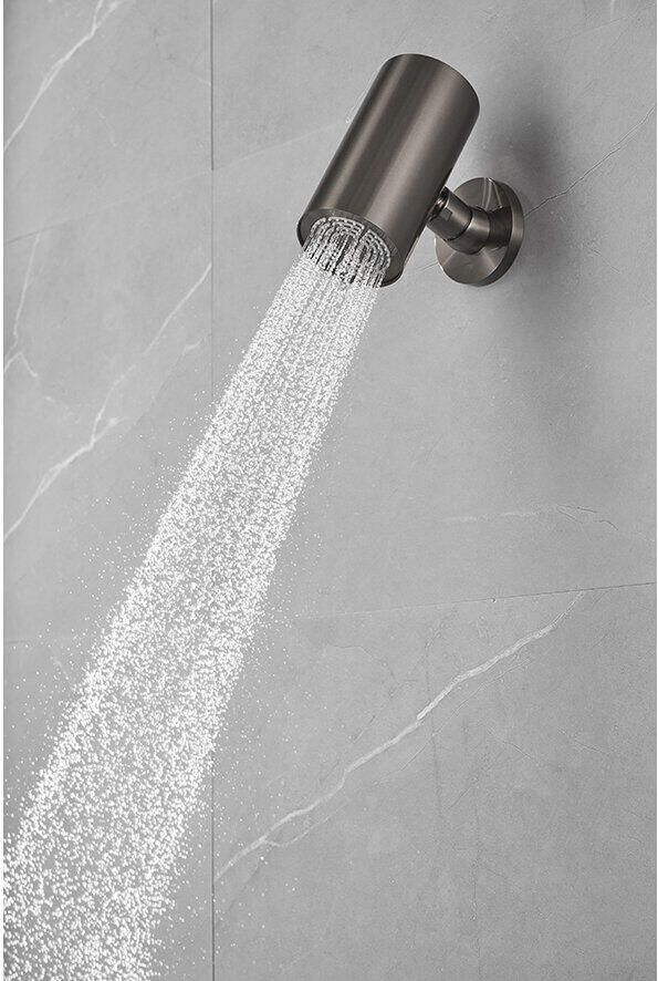 Wiesbaden Hoofddouche UniMatch | 8x15 cm | Rond | Gunmetal PVD