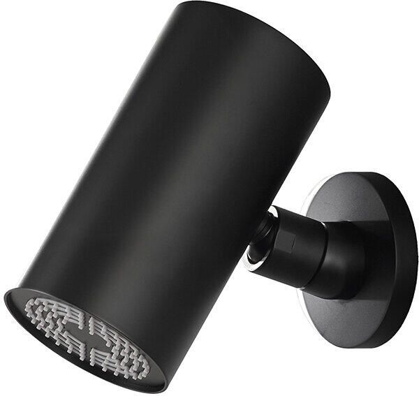 Wiesbaden Hoofddouche UniMatch | 8x15 cm | Rond | Mat zwart - Foto 3