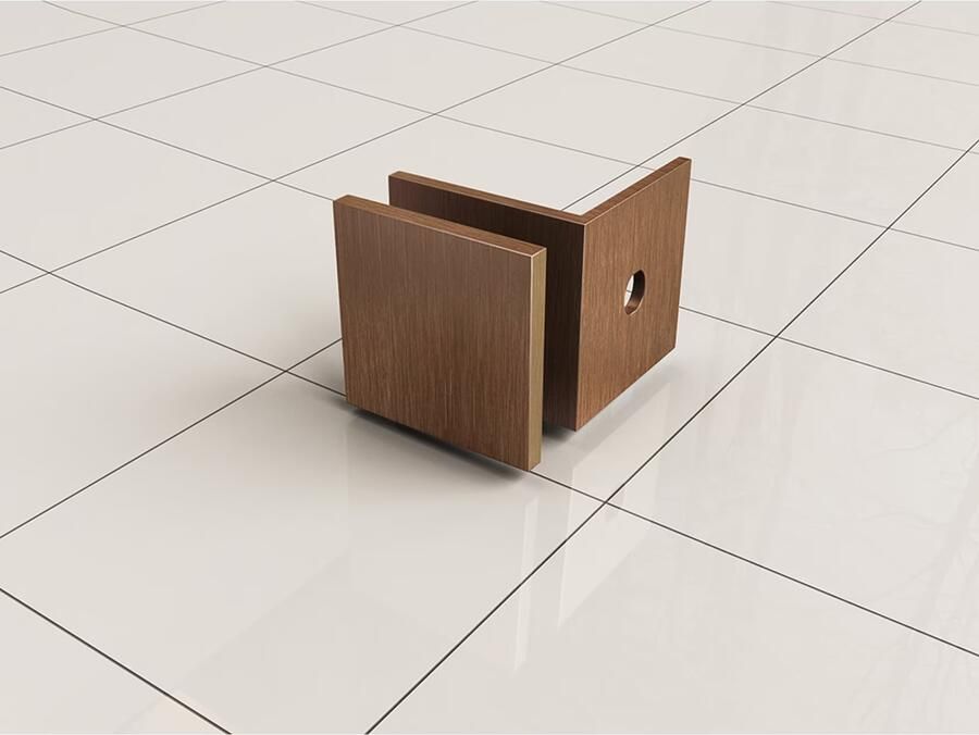 Wiesbaden Inloopdouche Less | 60x200 cm | Nano-coating | Incl.Stabilisatiestang | Helder glas | Geborsteld Brons Koper beslag