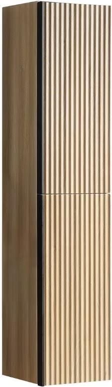Wiesbaden Kolomkast Ribbella | Greeploos | 2 deuren | 160x36x30 cm | naturel eik - Foto 2