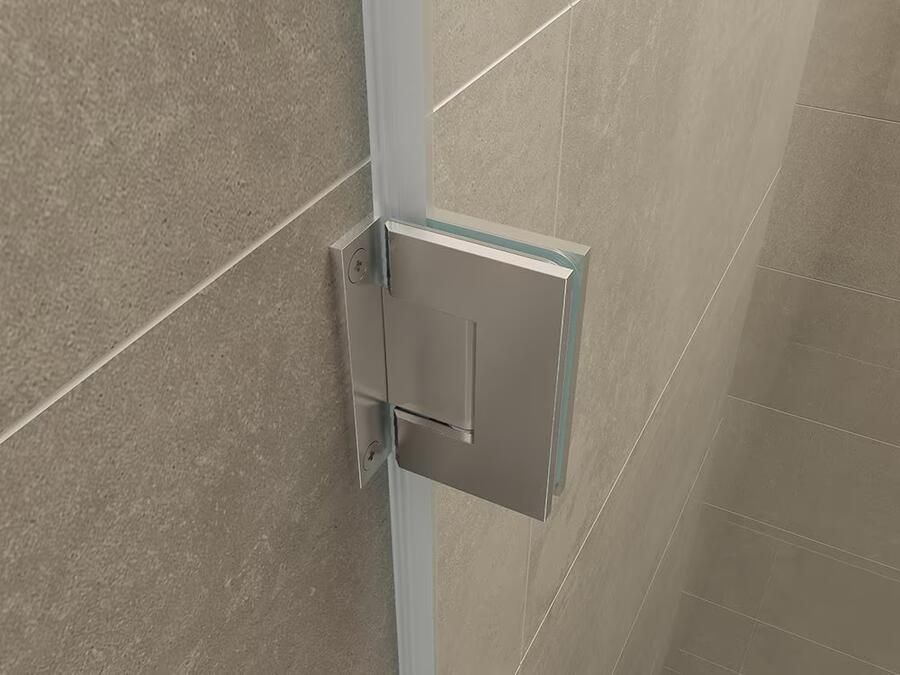 Wiesbaden Douchedeur Havana Nisdeur Draaideur 100x200cm Antikalk Helder Glas Chroom Profielloos 8mm Veiligheidsglas Easy Clean - Foto 5