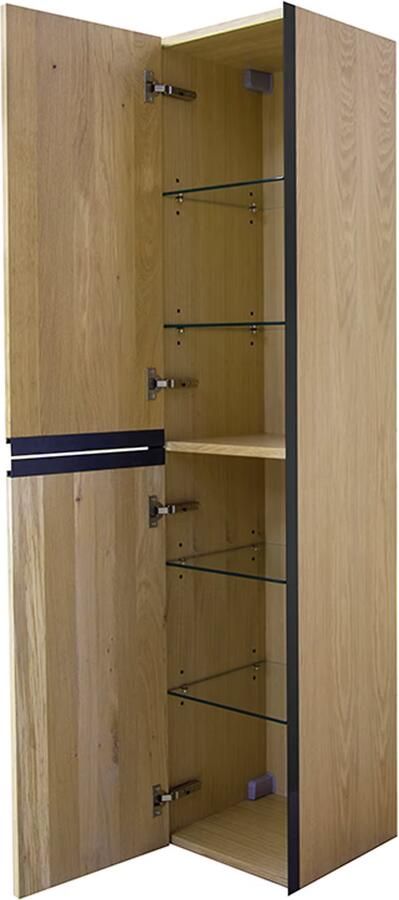 Wiesbaden Lotus kolomkast 160x35 cm naturel eiken mat zwart - Foto 2