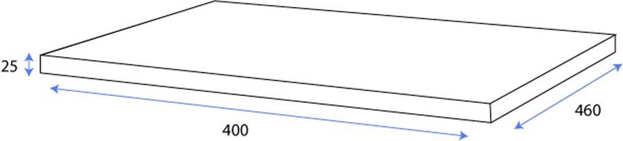 Wiesbaden Lotus topblad 40x22 cm naturel eik