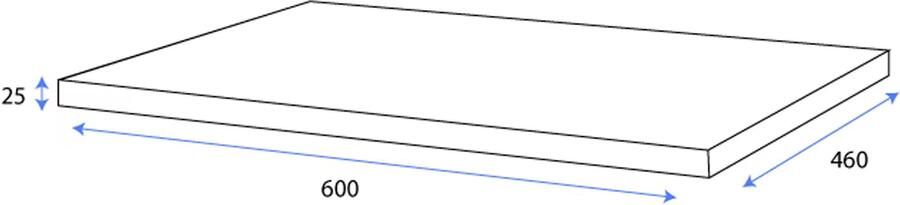 Wiesbaden Lotus topblad 60x46 cm naturel eik