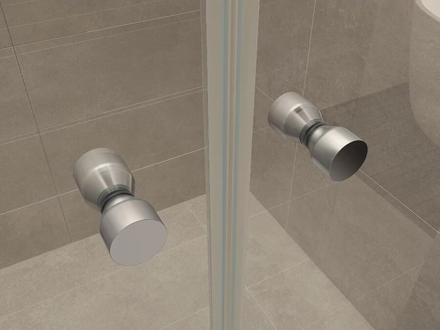 Wiesbaden Douchedeur Arizona Nisdeur Pendeldeur Draaideur 120x200cm Antikalk Helder Glas Chroom Profiel 6mm Veiligheidsglas Easy Clean - Foto 5