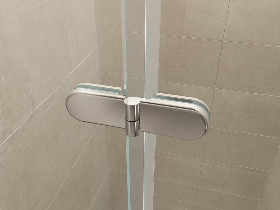 Wiesbaden Douchedeur Nisdeur Vouwdeur Links 90x202cm Antikalk Helder Glas Chroom Profiel 8mm Veiligheidsglas - Foto 3
