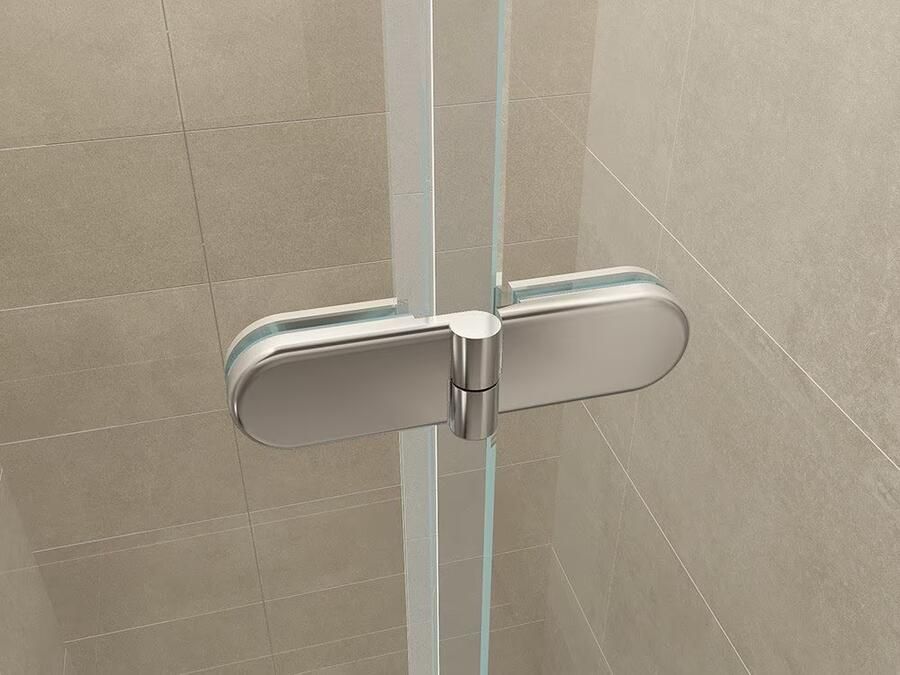 Wiesbaden Douchedeur Nisdeur Vouwdeur Rechts 100x202cm Antikalk Helder Glas Chroom Profiel 8mm Veiligheidsglas - Foto 4