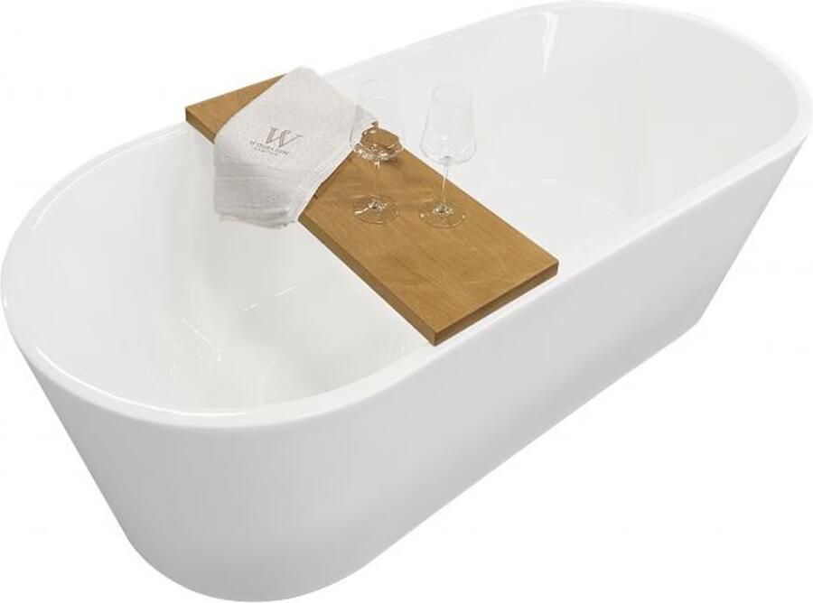 Wiesbaden Oak badplank eiken strak 80x20x3 cm - Foto 2