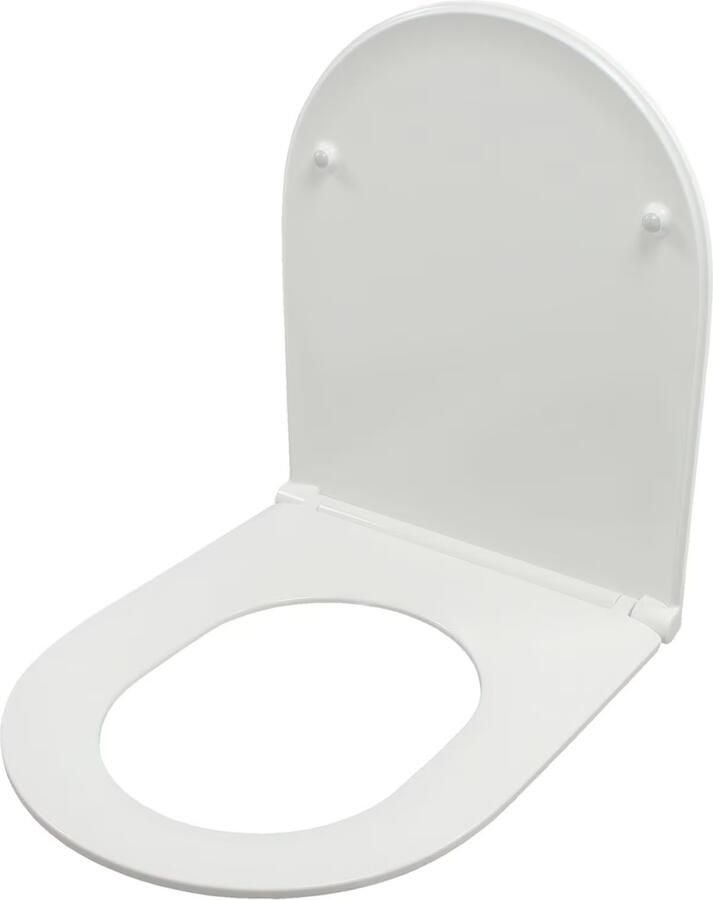 Wiesbaden Toiletbril Miko Flatline Softclose en Quickrelease Toiletzitting Wit - Foto 2