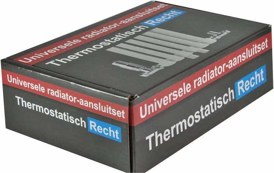 Wiesbaden Radiator Aansluitset Recht Chroom (Voor zij-aansluiting) - Foto 5