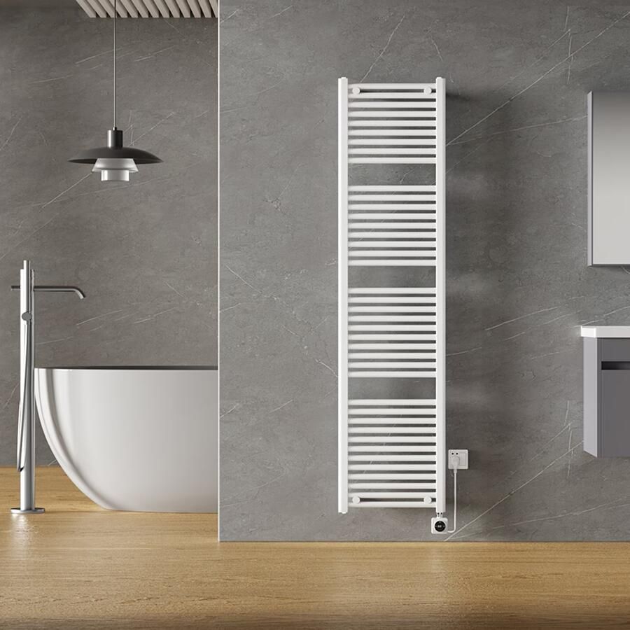 Wiesbaden Radiator Elara | 181.7x45 cm | Elektrisch | Smart Wifi | 1000 Watt | Wit glans - Foto 3