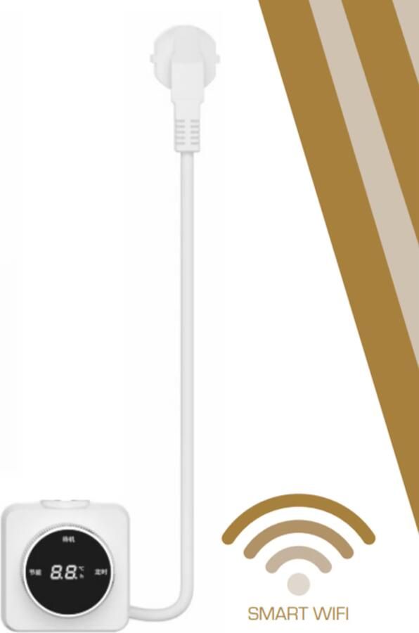 Wiesbaden Radiator Elara | 118.5x60 cm | Elektrisch | Smart Wifi | 700 Watt | Zwart mat - Foto 3