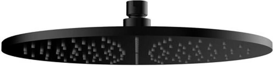Wiesbaden Caral one-pack complete inbouwthermostaatset met plafondbevestiging hoofddouche 30 cm mat zwart - Foto 4