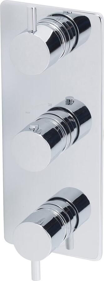 Wiesbaden Thermostatische Inbouw Regendouche Set Type 117 Body Jets Wandarm 20 cm Rond incl. Inbouwdeel - Foto 5