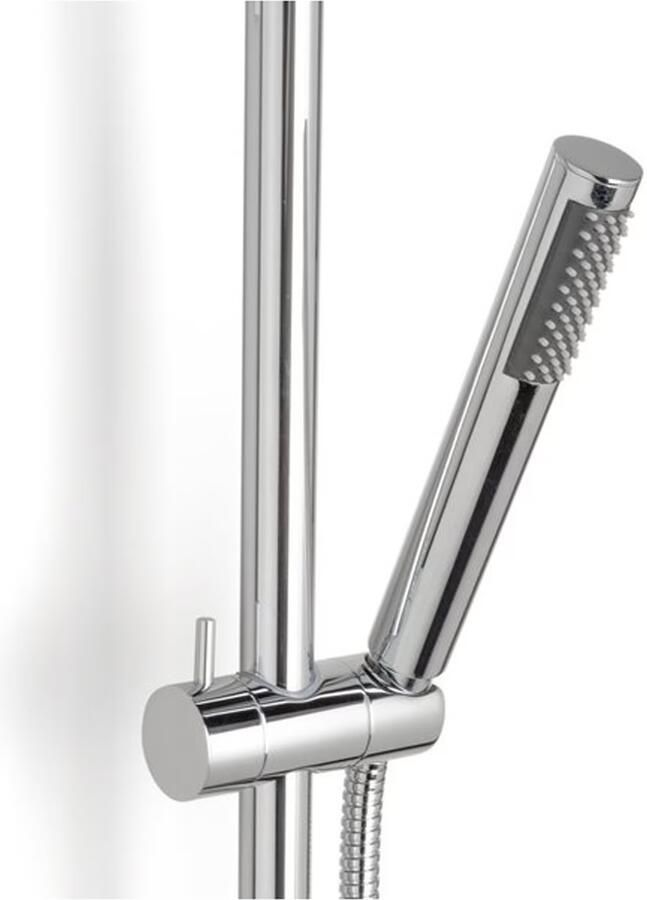 Wiesbaden Doucheset Caral Opbouw Rond Glans Chroom Thermostaatkraan Regendouche Handdouche - Foto 3