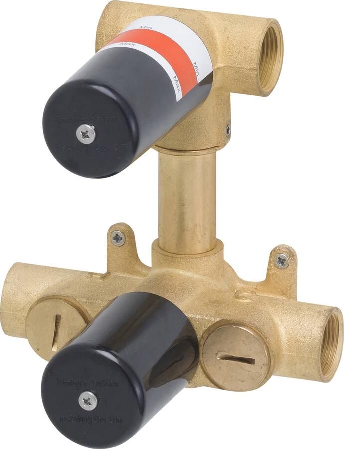 Wiesbaden Caral one-pack complete inbouwthermostaatset met plafondbevestiging hoofddouche 30 cm mat zwart - Foto 3