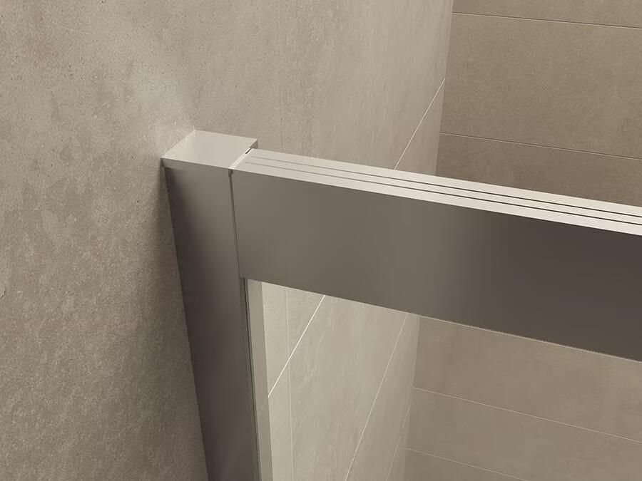 Wiesbaden Douchedeur Nisdeur Schuifdeur 140x200cm Antikalk Helder Glas Chroom Profiel 8mm Veiligheidsglas Softclose - Foto 3