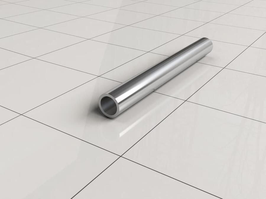 Wiesbaden stabilisatiestang plafondbevestiging rond 100 cm inkortbaar chroom - Foto 2