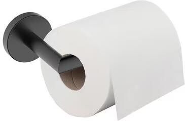 Wiesbaden Toiletrol houder Alonzo | Wandmontage | Messing | Zwart Mat